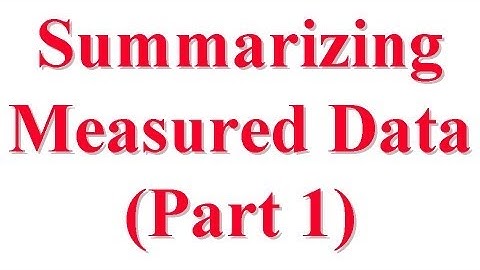 CSE567-13-12A: Summarizing Measured Data of Computer System Performance Evaluation