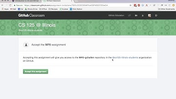 CS 125: Accepting a GitHub Classroom Invitation