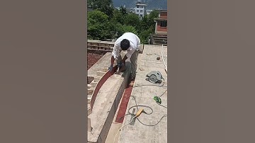 The construction process of the curved floor formwork #carpentry #housebuilding#shorts