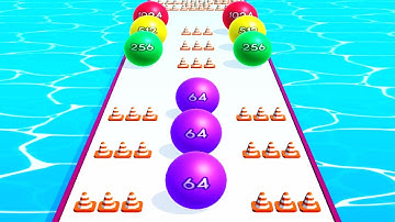 Faster Run 2048 - Ball game 3D ! All Levels Gameplay Part 127 android,ios