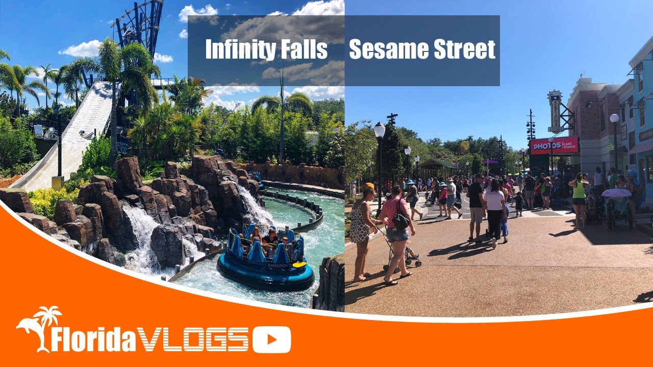 Infinity Falls & Sesame Street in SeaWorld Orlando - Florida Inside #Vlog051