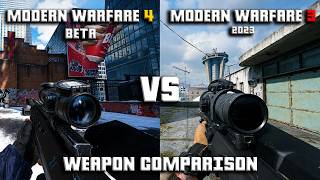 MODERN WARFARE 4 2026 [BETA] VS MODERN WARFARE 2023 : WEAPON COMPARISON 4K