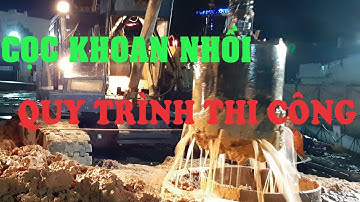 Cọc khoan nhồi, Quy trình thi công, bored pile