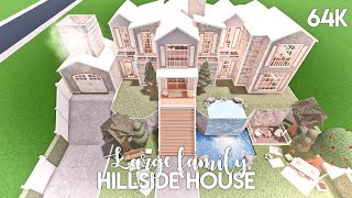 Large Family Hillside House | Bloxburg Build