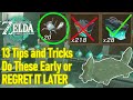 13 zelda tears of the kingdom tips and tricks you need to do or youll regret it later