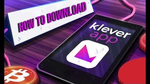 Klever wallet setup tutorial.