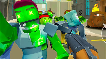 4 GUNS: Online Zombie Survival - Zombie Shooting Games Like Pixel Combat - Android Gameplay Part 1