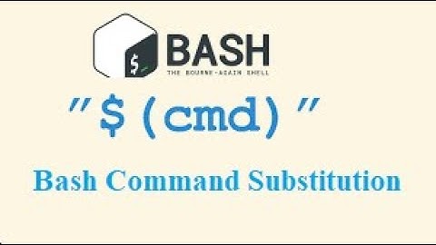 bash command substitution