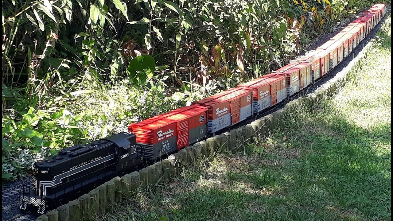 New York Cenrtal Pacemaker Train - G scale garden railroad - YouTube