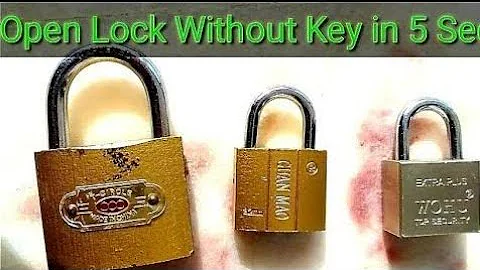 Insane way to open any lock without a key! amazing tricks with matches, that work extremely well