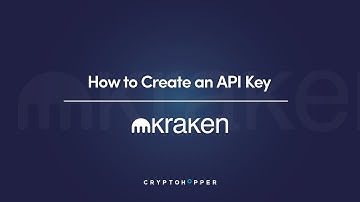 How to create an API key with Kraken