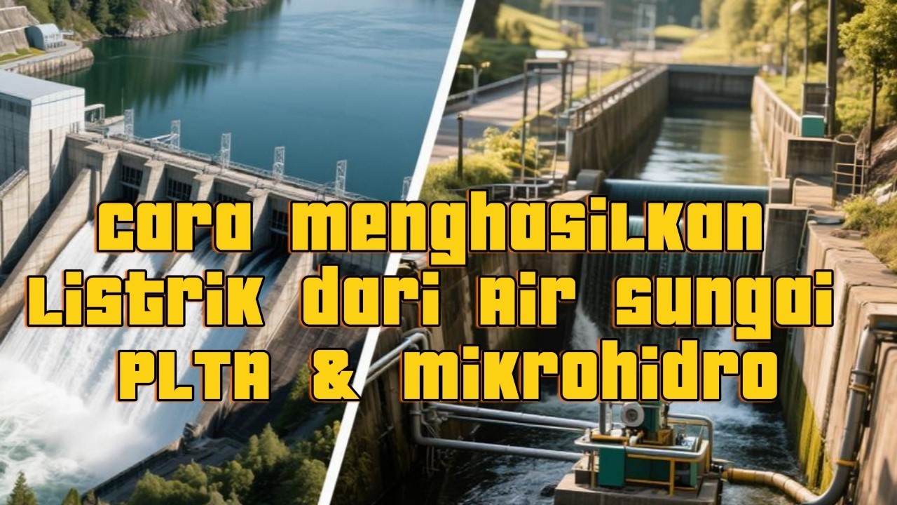 Cara Menghasilkan Listrik dari Air Sungai | PLTA & Mikrohidro