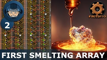 EERSTE SMELTARRAY - Stap 2: Factorio Megabase (stap voor stap)