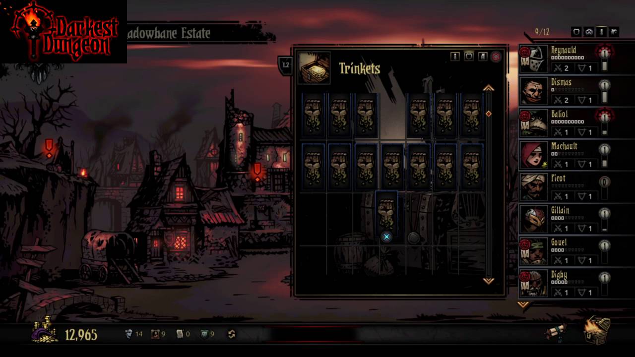 darkest dungeon how to equip trinkets