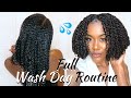 FULL WASH DAY ROUTINE *DETAILED*  - Washing, Styling, Night-Time Routine, GRWM - ft. Africa’s Best