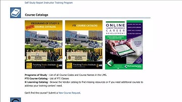 iFTI LMS - What information is found on the LMS homepage?