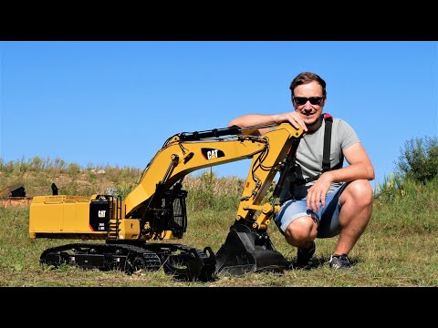 CATERPILLAR 390D HUGE RC Excavator scale 1:8th part #1/ CATERPILLAR 390D RC Bagger 180kg 1:8 #1