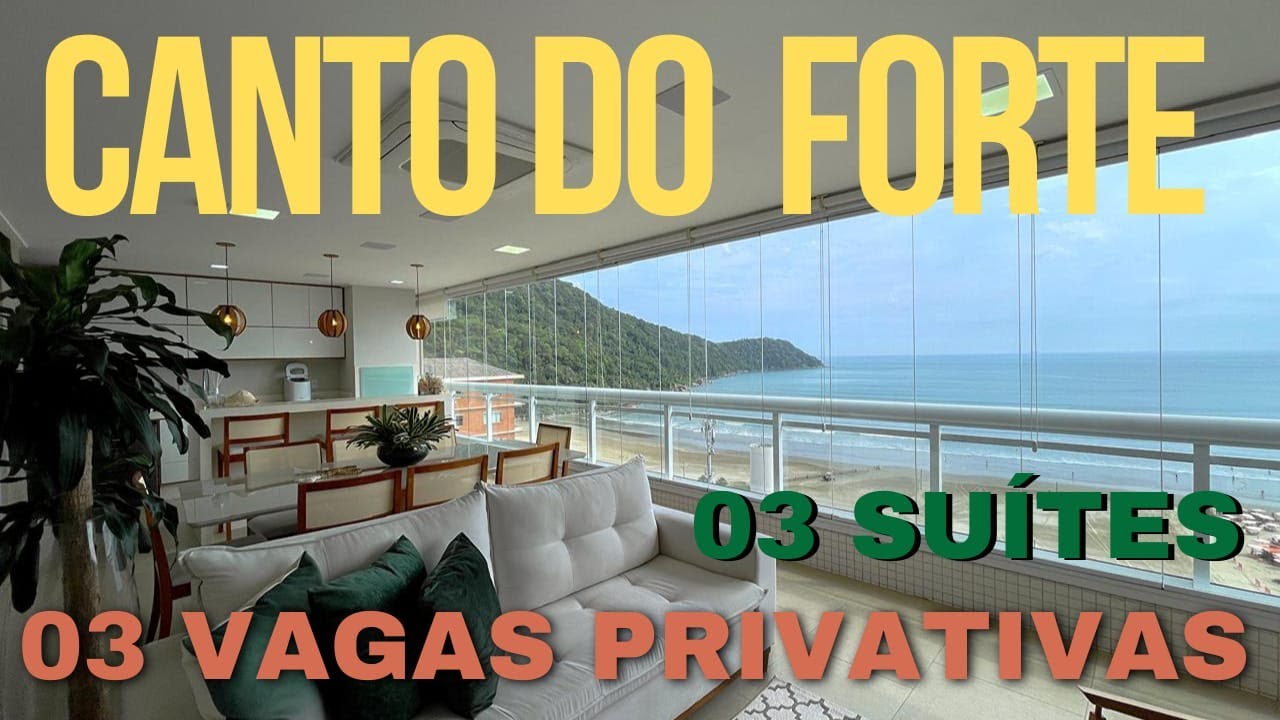 ( VENDIDO ) Apartamento em Praia Grande no Canto do Forte com 3 suítes.