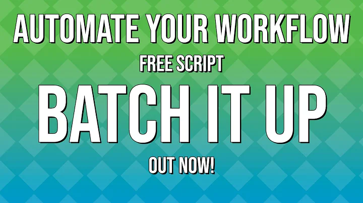 Automate Your Workflow: Batch Editing Compositions in After Effects with This Powerful Script!