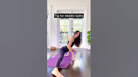Want middle splits? Do THIS ⬆️ #splits #yoga