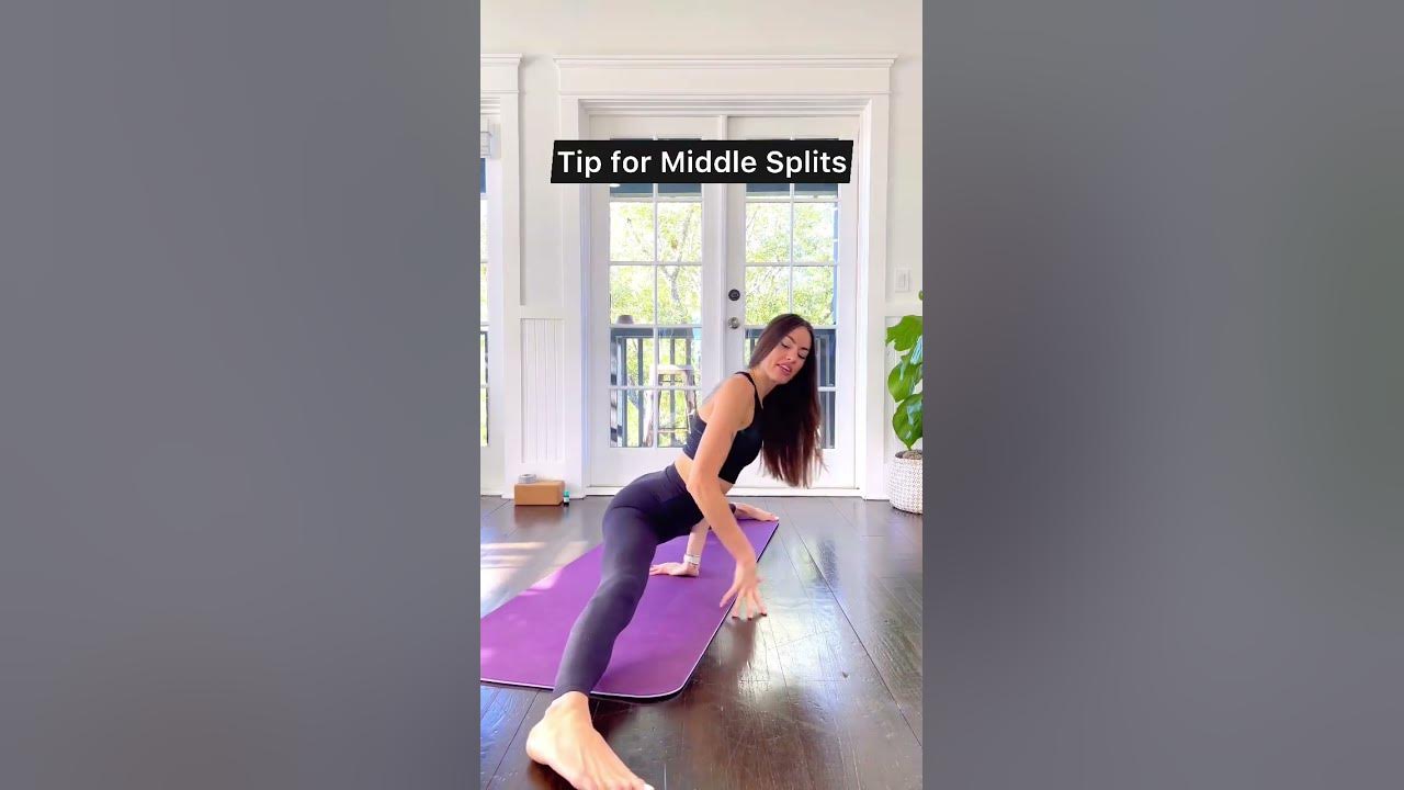 Want middle splits? Do THIS ⬆️ #splits #yoga