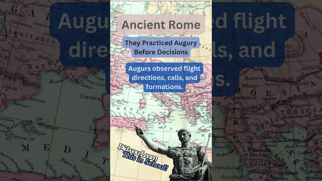Ancient Rome: The Practiced Augury Before Decisions 
