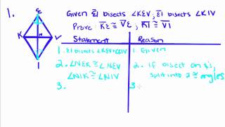 Geometry - 22 - Proofs Using Definition of Bisect
