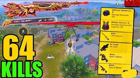 64KILLS!! 🔥NEW BEST LOOT GAMEPLAY with AWM + Groza SAMSUNG,A3,A5,A6,A7,J2,J5,J7,S5,S6,S7,59,A10,A20