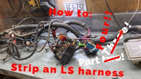 LS 4.8 5.3 6.0 wiring harness rework for standalone application, 4L60E, using stock fuse block. P4