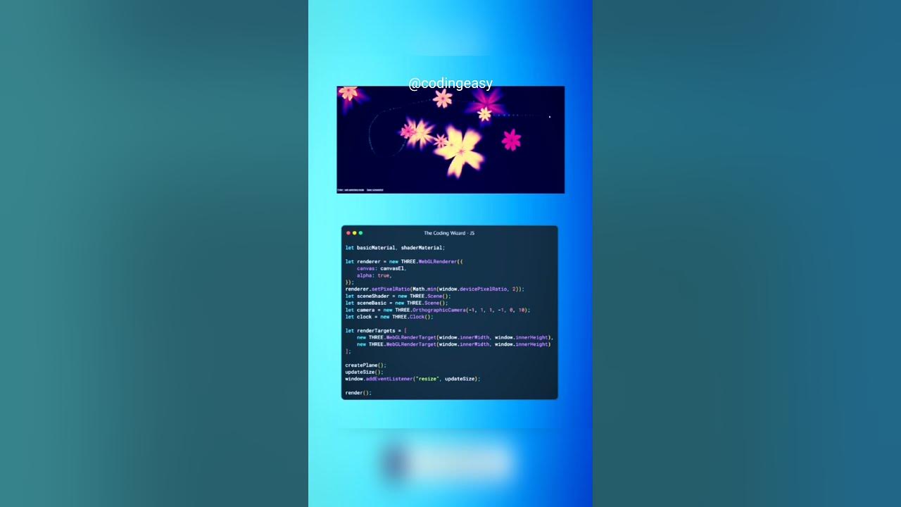 3D Flowers Animation using HTML , CSS , JS... #programming #shorts # ...