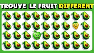 Trouve l'intrus  Édition Fruits  Facile, Moyen, Difficile  15 Quiz