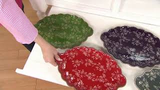 Temp-tations® Old World or Floral Lace Set of 2 Nested Platters