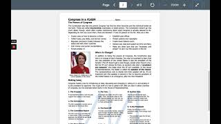 Congress in a Flash from iCivics - Read Aloud