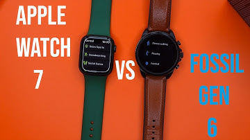 Apple Watch Series 7 vs Fossil Gen 6 Smartwatch Review | Which is better and Differences !
