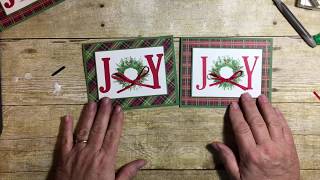 Painted Harvest Wreath Christmas Card Stampin' Up!