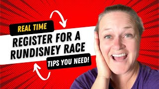 Run Disney Registration REAL TIME Tutorial: Avoid Mistakes and Nail Your Entry!