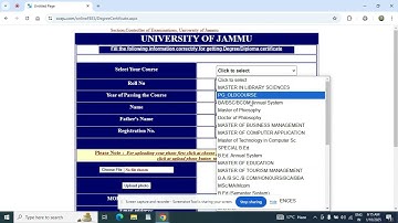 How to Apply for Graduation Degree Certificate of Jammu University 2025 | GyanLite