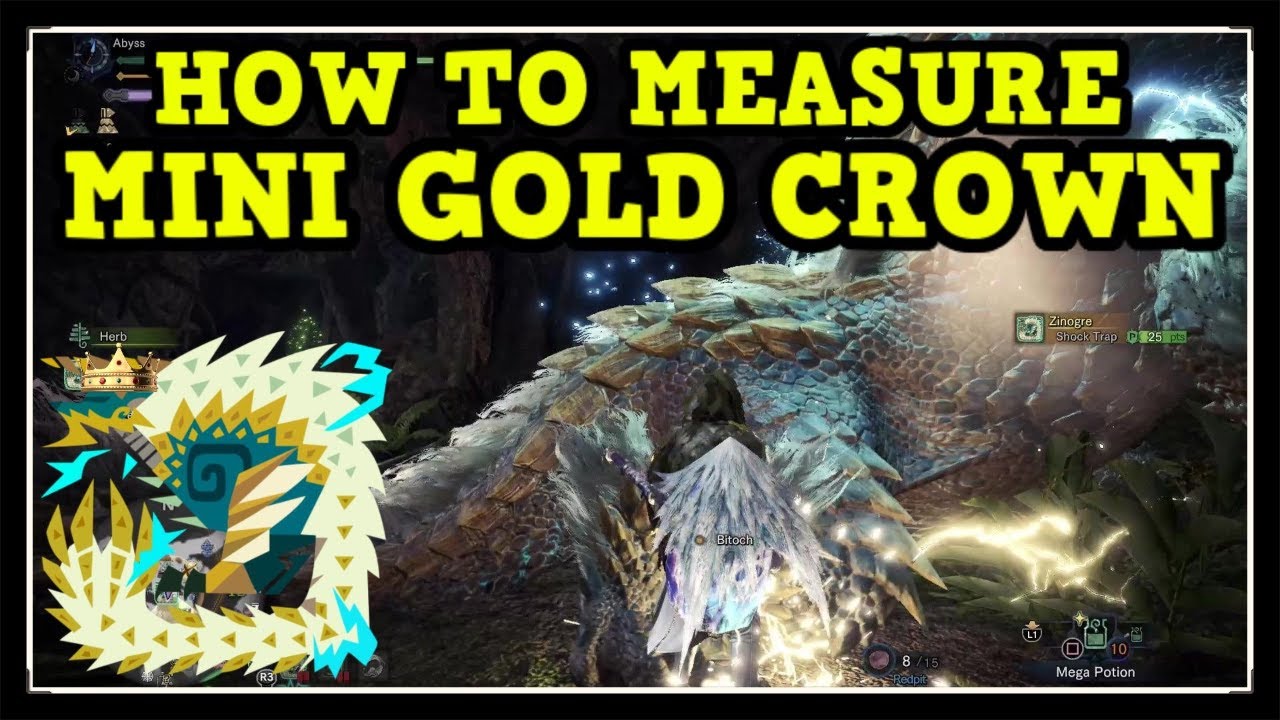 MHW Iceborne Mini Gold Crown (How to Measure Gold Crown Guide