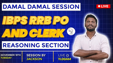 DAMAL DAMAL REASONING SECTION | FULL MOCK EXACT EXAM LEVEL QUESTION | RRB PO/ RRB CLERK | MR.JACKSON