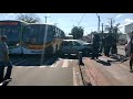 VEJA VÍDEO- Duas pessoas feridas em acidente envolvendo dois ônibus e um carro na 28 de Março