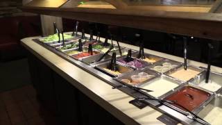 A look at the cafeteria line york steak house in columbus, ohio.