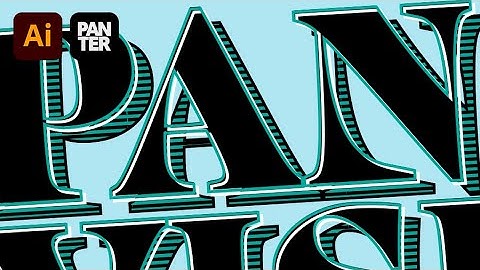 How to Make Non Destructive Vintage Text Effect in Illustrator