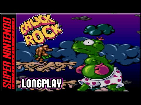 Chuck Rock - Full Game 100% Walkthrough | Longplay - SNES