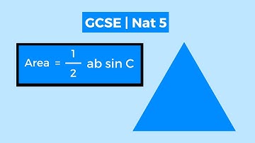 How To Calculate The Area Of A Triangle (Using Trigonometry) | GCSE Maths | Nat 5 Maths