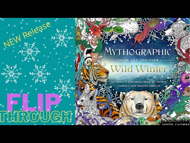 Flip Through of Mythographic Aviary Adult Coloring Book by Joseph