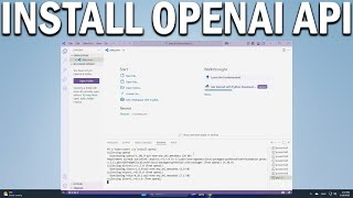 How To Install OpenAI API for Python in VS Code