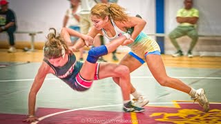 49 kg Girls Freestyle – Sara McLaughlin {B} Illinois Cornstars vs. Leena Mercado {R} Jersey Girls