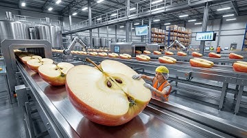 Inside a Modern Food Factory: Apple Slices, Applesauce & Juice (The Whole Process)