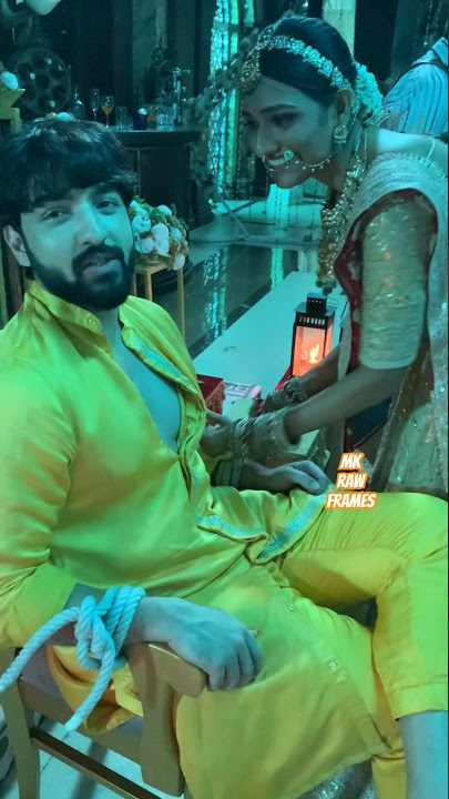 Rishi Lakshmi ki Masti On the Set of bhagya lakshmi #Rishmi #bhagyalakshmi #rohitsuchanti