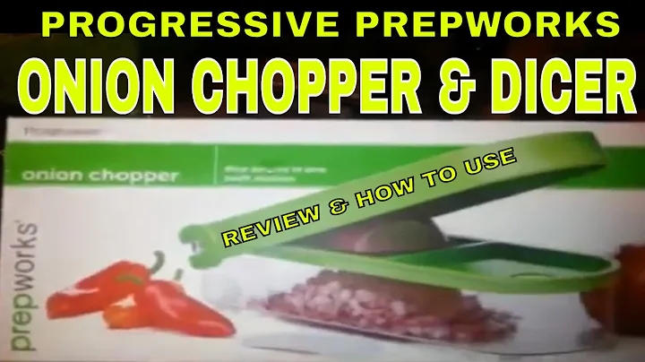 PROGRESSIVE PrepWorks ONION CHOPPER & DICER MEASURING CUP - REVIEW DEMONSTRATION HOW TO USE VIDEO